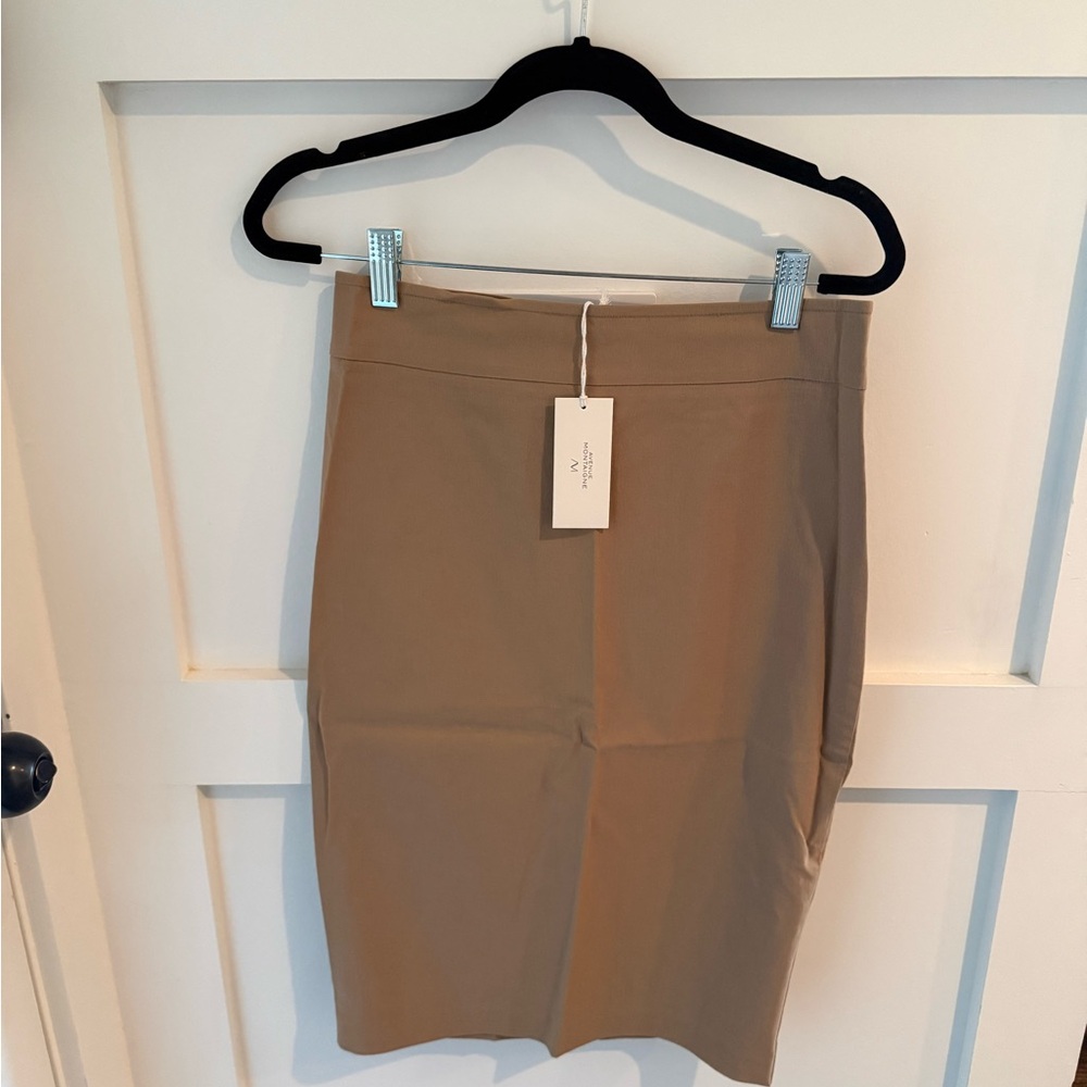 Chic Tan Pencil Skirt
